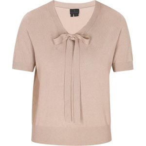 DreiMaster - Klassik - Trui - Beige - V-hals - Kwartmouw