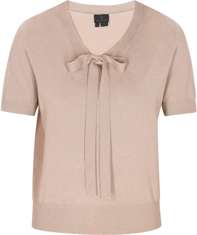 DreiMaster - Klassik - Trui - Beige - V-hals - Kwartmouw