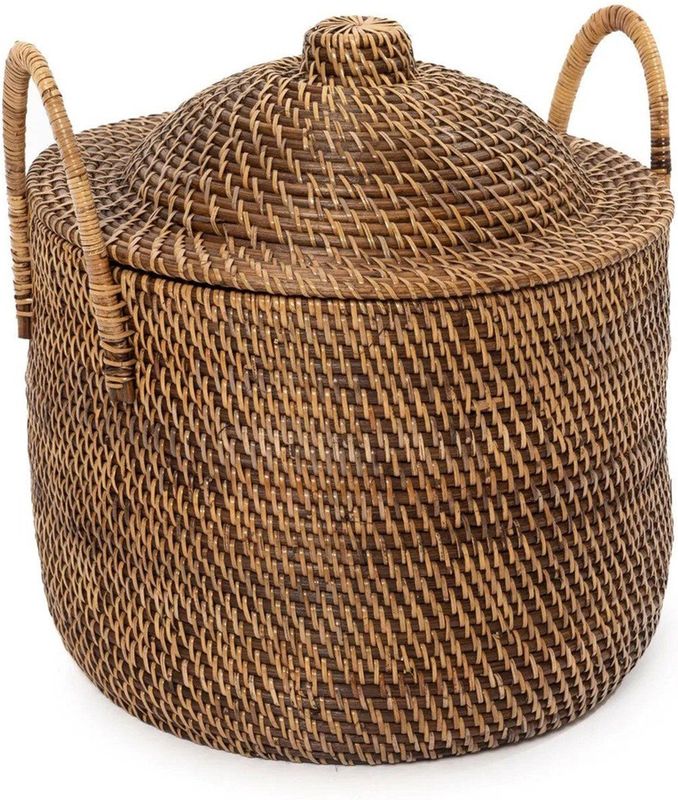 De koloniale handvattenmand - natuurlijk bruin