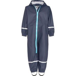 Waterdichte regenoverall met reflectoren - blauwe regenpak - 80 cm Regenpak