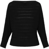 DreiMaster - Gebreide Trui - Relaxed-fit - Boothals - 7/8 Vleermuismouwen