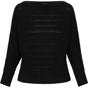 DreiMaster - Gebreide Trui - Relaxed-fit - Boothals - 7/8 Vleermuismouwen