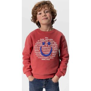 Sissy-Boy - Rode sweater met smiley print