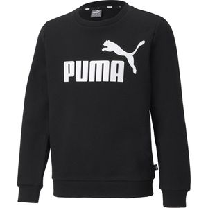 PUMA ESS Big Logo Crew FL B Jongens Trui - Zwart - Maat 140