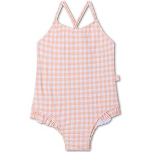 Swim Essentials UV Badpak Meisjes - Abrikoos Oranje - Maat 134/140