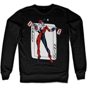 Harley Quinn Card Games Sweatshirt Black-S