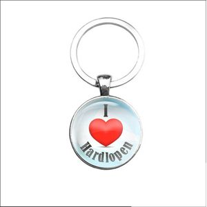 Sleutelhanger Glas - I Love Hardlopen