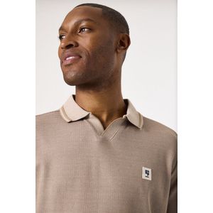 GARCIA Heren Polo Bruin Korte mouw