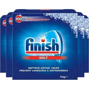 Finish Salt 4kg - 5 Stuks - Vaatwaszout - zout - Voordeelverpakking