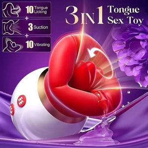 Raven - Vibrator Bewegende Zuig Tong - Clitoris Vibrator - Seksspeeltjes voor vrouwen - Sex toy - Vibrator - Clitoris stimulator - Likkende vibrator - 3 in 1