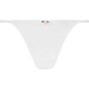 Hunkemöller Dames Lingerie String Pointelle - Wit - maat M