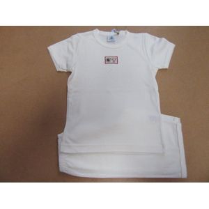 Petit Bateau - Zomer pyjama - Meisje - Gebroken wit - 6 jaar  114
