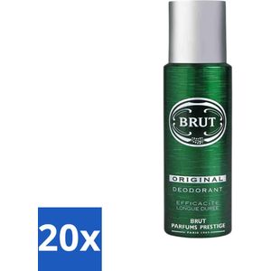 Brut Deospray Original Brut 200 ml - Bulkverpakking - 20 stuks