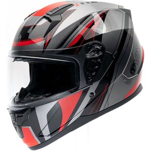 Motor Integraal Integraalhelm TEXEL EVO Zwart/Rood S van MOTOBLOUZ