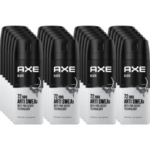 Axe Deospray - Dry Black- Deodorant - 150 ml - Voordeelverpakking 24 stuks