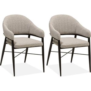 Eetkamerstoel Roma - Toffee (set van 2 stuks)