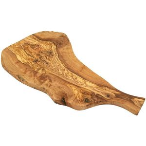 Serveerplank olijfhout met handvat 40-44 cm