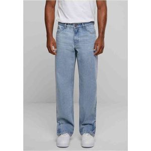 Urban Classics - Heavy Ounce Zipped Jeans Broek rechte pijpen - Taille, 44 inch - Blauw