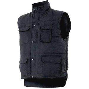 Heren Multi-Pocket Vest - Zwart - Versassie voor Optimaal Comfort