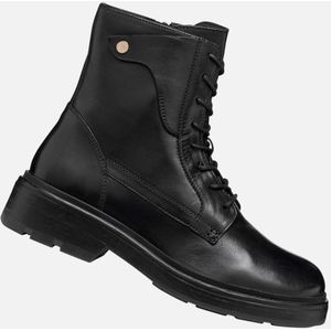 Geox - Swelen - Enkellaarsjes - Zwart - Leer