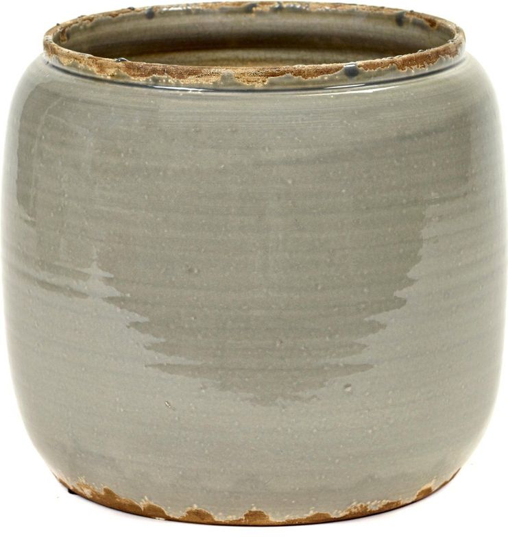 Serax - Glazed Shades By Costa - Bloempot - Grijs - Large Ø26