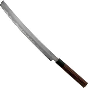 Eden Takobiki Ryoba 30 cm, Red Sandalwood, Sashimi-mes, 16-laags Damaststaal, Inclusief Houten Schede