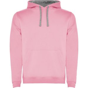 Roly Men´s Urban Hooded Sweatshirt RY1067 - Light Pink 48/Heather Grey 58 - M