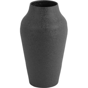 Present Time Vaas Boaz Cone Wide - Zwart - Ø18cm - Scandinavisch - Kerst cadeau - Kerst cadeautjes - Cadeau vrouw - Cadeau man - Cadeau voor haar - Cadeau voor hem - Kerstcadeau - Kerst kado - Kado man - Kado vrouw