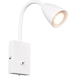 LED Wandspot - Wandverlichting - Torna Wolly - GU10 Fitting - 1-lichts - Rechthoek - Mat Wit - Aluminium