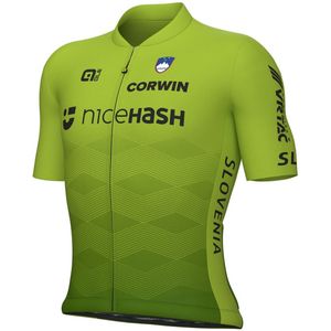 Ale Prime Federation Slovenia 2025 Korte Mouw Wielertrui Groen M Man