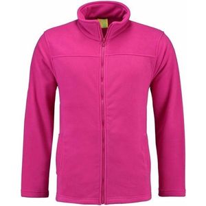 Fuchsia fleece vest met rits voor volwassenen XL