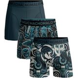 Muchachomalo - Boxershort - Normale Lengte - Onderbroeken Heren - 3 Pack - 95% Katoen
