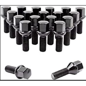 XR-Import wielbouten BolConisch R13 - M12x1.5 35mm - Zwart - Set van 20 bouten / M12x1,5 / M12 x 1,5 / M12 x 1.5