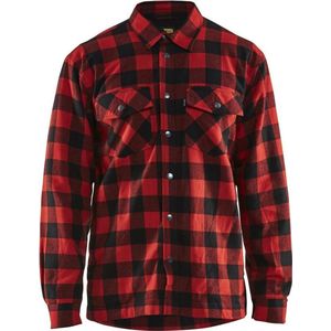 Blaklader Overhemd flanel, gevoerd 3225-1131 - Rood/Zwart - M