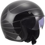 LS2 - OF601 Bob II - Jethelm - Cosmic Glans Zwart Grijs