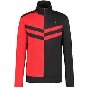 Luhta - Isokurikka - Fleece Met Halve Rits - Rood - Slim Fit