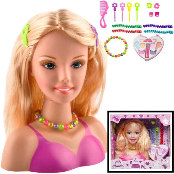 Barbie kaphoofd - Opmaakpoppen kopen | Make-up kappoppen | beslist.nl