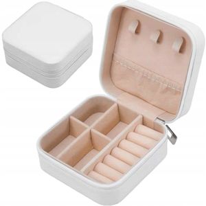 Reisjuwelendoosje Organizer Wit - Compact en Functioneel