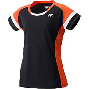 Yonex dames teampolo YW0002 - zwart/oranje - maat XXL