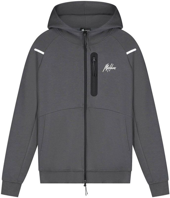 Malelions Sport Counter Zip Hoodie - Charcoal XS
