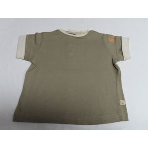 Noukie's - T shirt - Korte mouwen - Jongens - Kaki - 6 maand 68