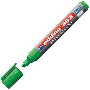 Viltstift edding 363 whiteboard schuin 1-5mm groen | Omdoos a 10 stuk | 10 stuks