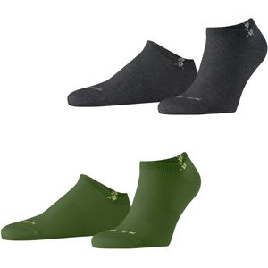 Burlington - Everyday - Korte Sokken - Groen Forest - Multipack 2 Paar