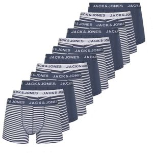 Jack & Jones Heren Boxershorts Gestreept JACSTRIPES Mega Multipack 12-Pack - Maat XXL