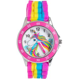Disney Kinderhorloge Unicorn - Time Teacher - Horloge - Eenhoorn - Disney - Regenboogkleuren