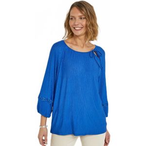 Soepele tuniek, ronde hals met bandjes