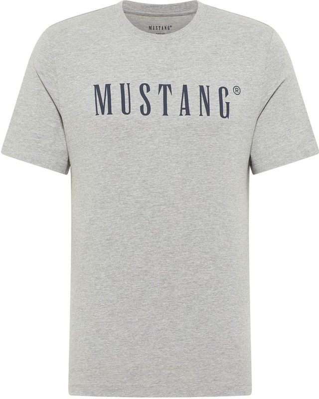 T-shirt - Grijs Mêlee - 100% Katoen - Regular Fit