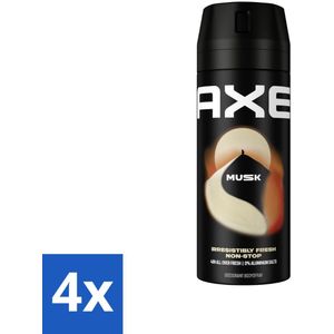 Axe Deodorant Bodyspray Musk 150 ml - Voordeelverpakking - 4 stuks