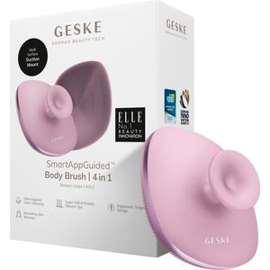 GESKE - Body Brush - 4 in 1 - Reinigingsborstel voor het hele lichaam - Ergonomisch ontwerp met metalen ring