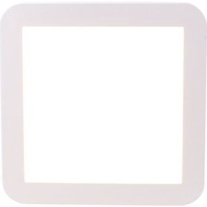 Vierkante badkamerlamp Anne | 1 lichts | wit | kunststof / metaal | 22 x 22 cm | badkamer lamp | modern design